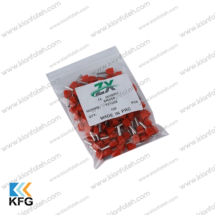 ZX Insulated Twin Brass Wire Ferrule TE2510 — image 2