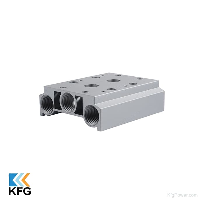Pneumatic Valve Manifold Block, 1/4 in, 2–12 Stations