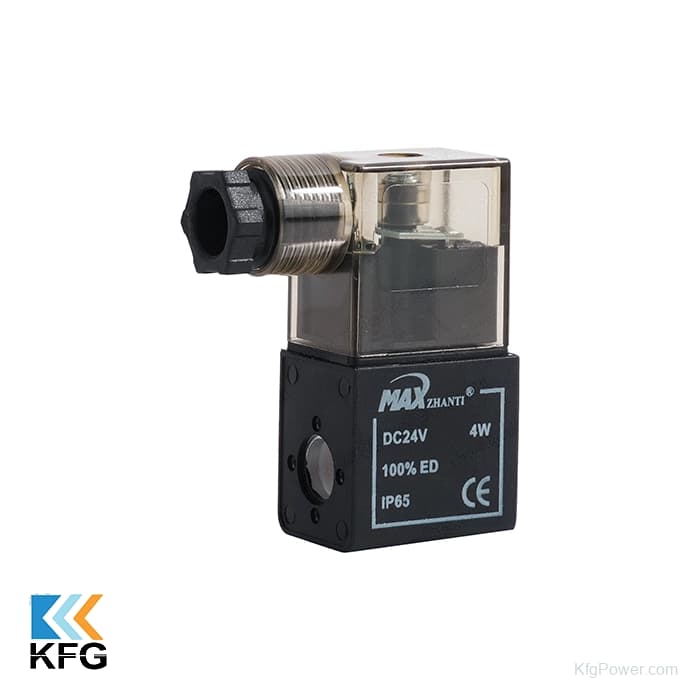 MAX Zhanti Solenoid Valve Coil with Socket, 9 mm Shaft, 12/24/220 V