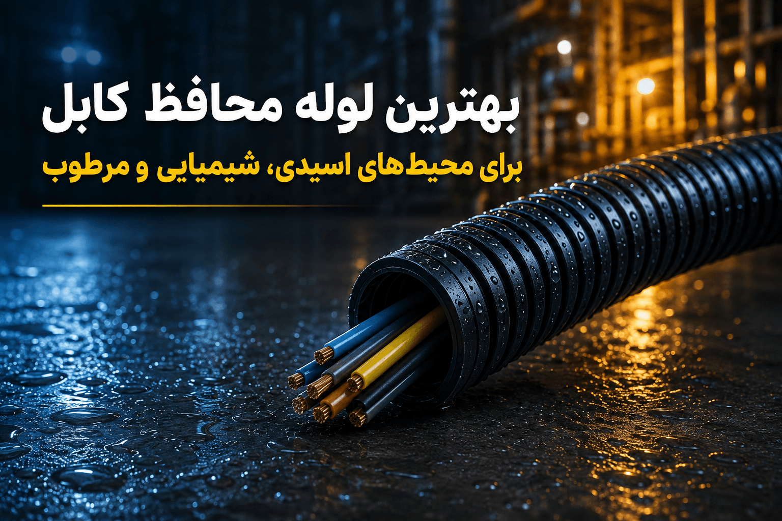 بهترین لوله محافظ کابل برای محیطهای اسیدی، شیمیایی و مرطوب
