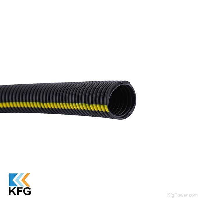 Split Flame-Retardant Corrugated Conduit, Size 23